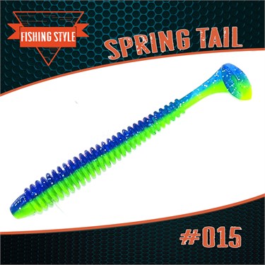 "Spring Tail" #015 Dark Blue Lime 2337 - фото 7551
